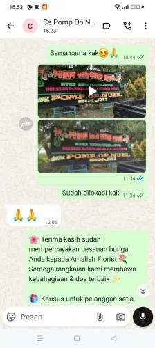 Testimonial Papan Bunga cikayas
